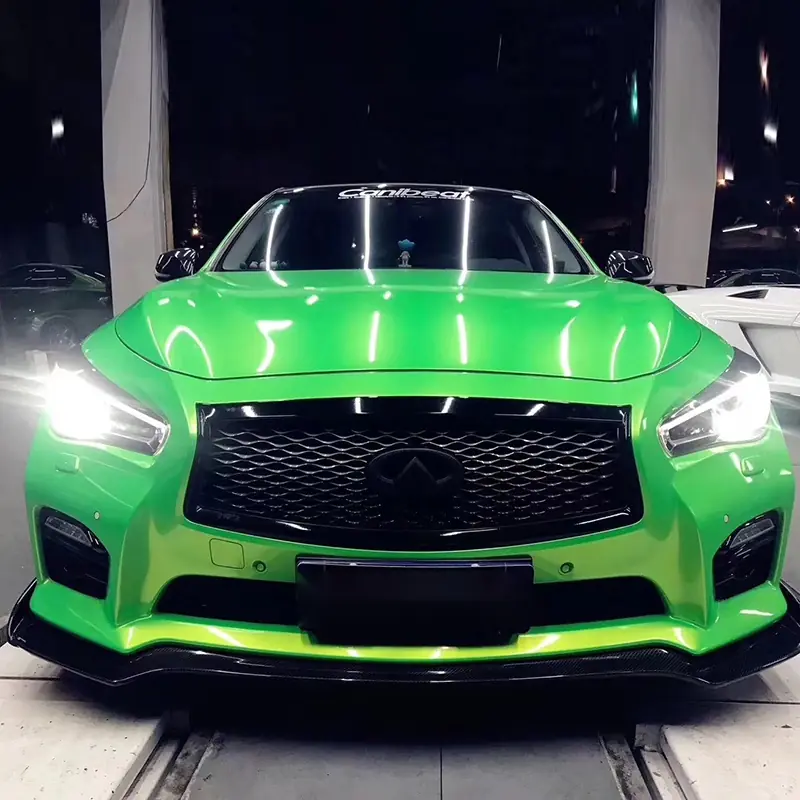 Apple Green Gloss Magic Gold Vinyl Wrap
