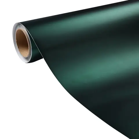 Satin Chrome Venom Green PET Liner Wrap