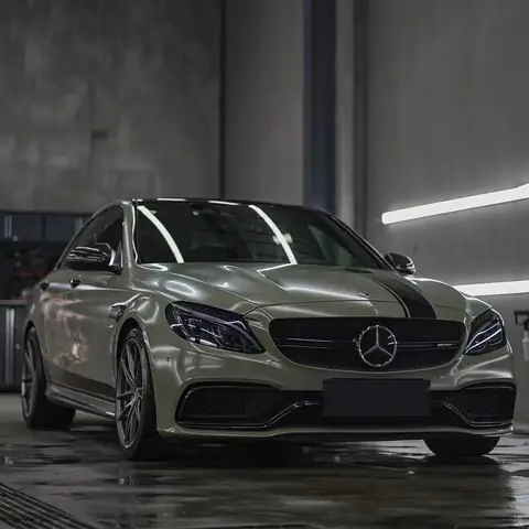Khaki Green Matte Ceramic Reflective Vinyl Wrap