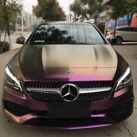 Red Copper Matte Diamond Chameleon Vinyl Wrap