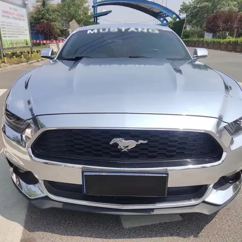 Mirror Chrome Silver PET Liner Wrap