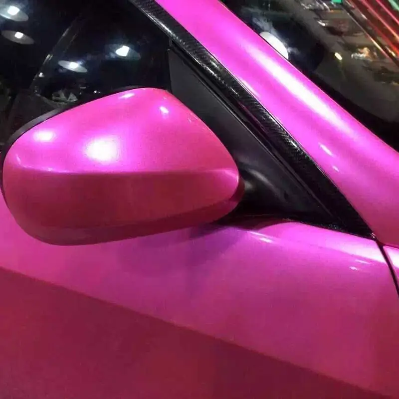 Sparkle Pink Gloss Metallic Pearl Vinyl Wrap