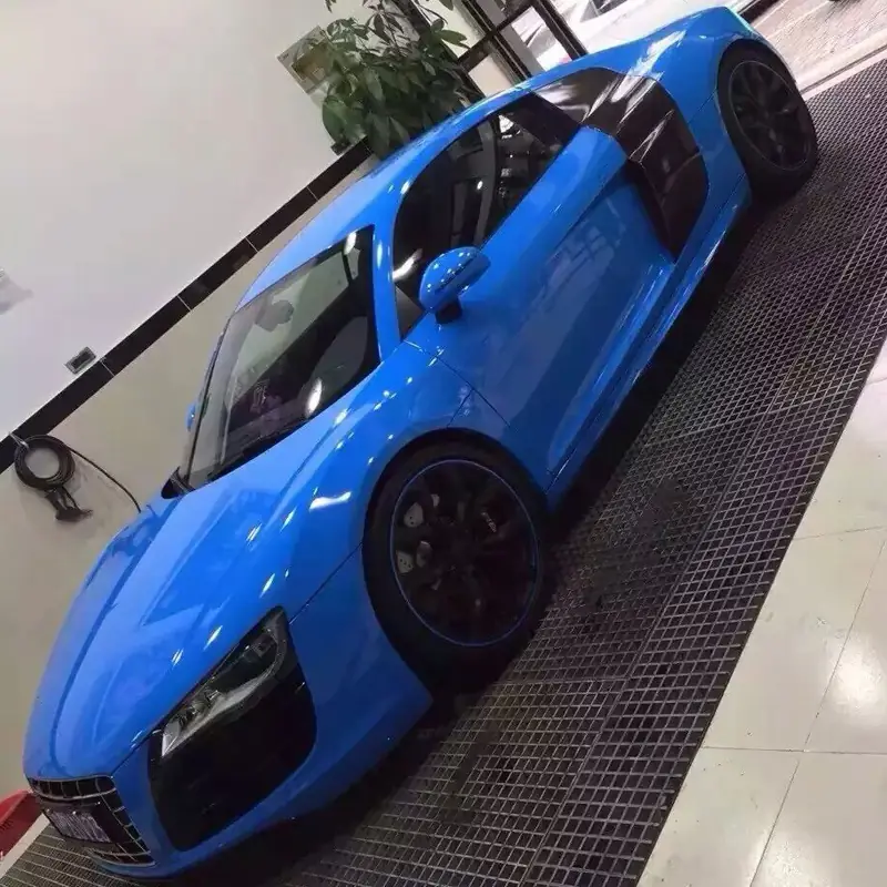 Super Gloss Dark Blue Vinyl Wrap