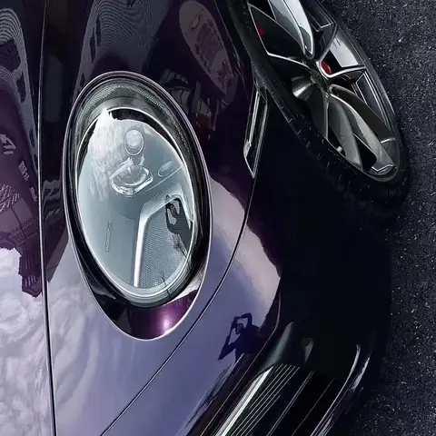 Midnight Purple color PPF: a full-body color change with stone-chip protection