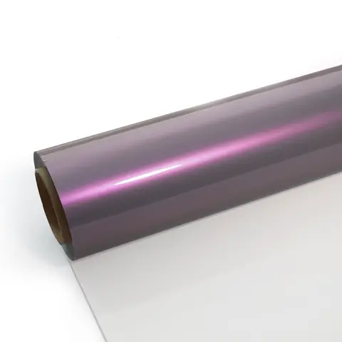 Grey Purple Gloss Twin-Color Vinyl Wrap
