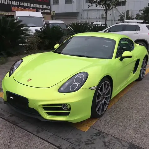 Fluorescence Yellow Charm Metal Vinyl Wrap