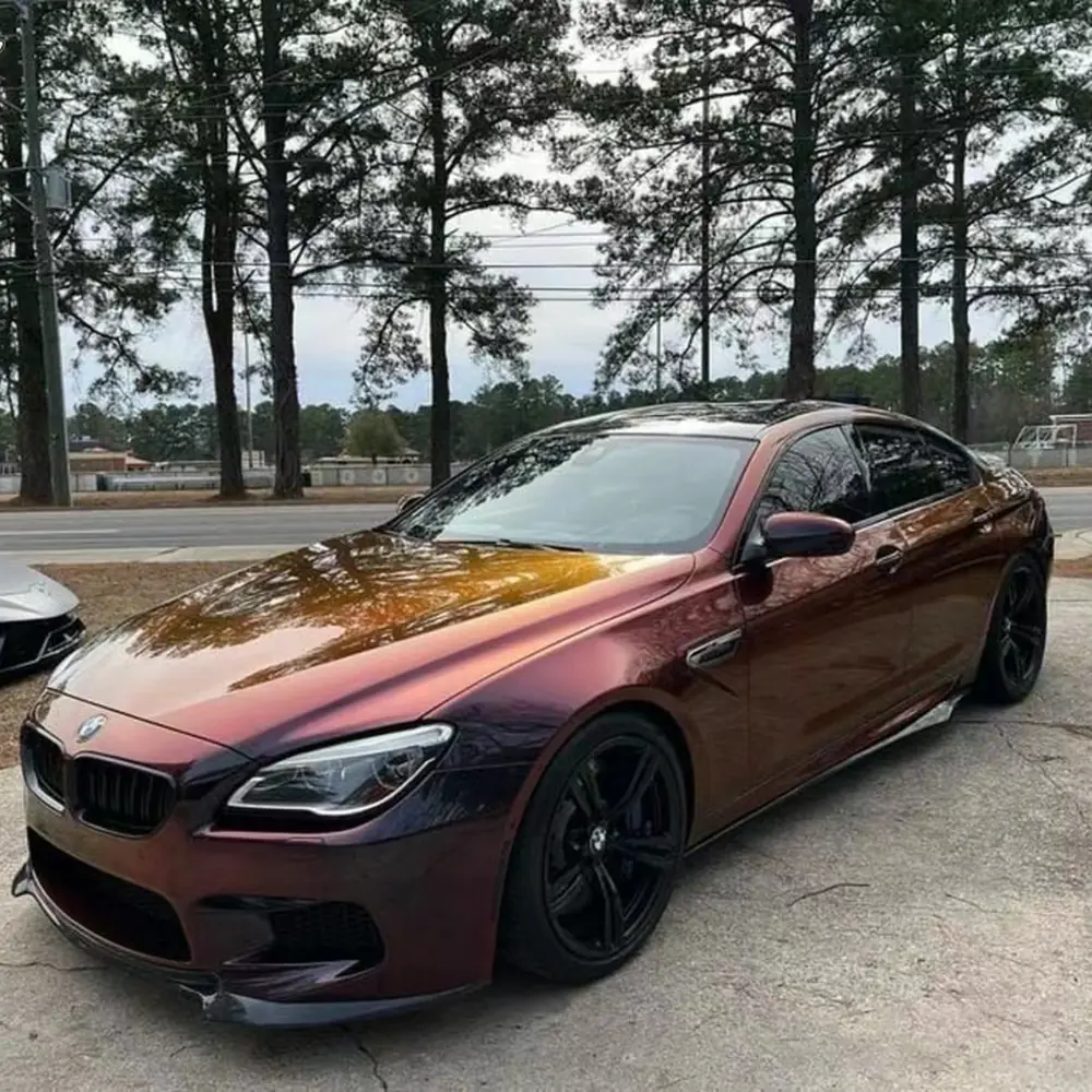 Metallic Madeira Red Chameleon PET Liner Wrap