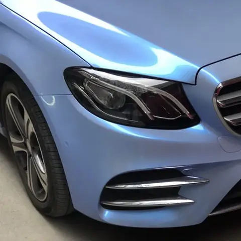 Grey to Blue Twin-Color Candy Gloss Vinyl Wrap