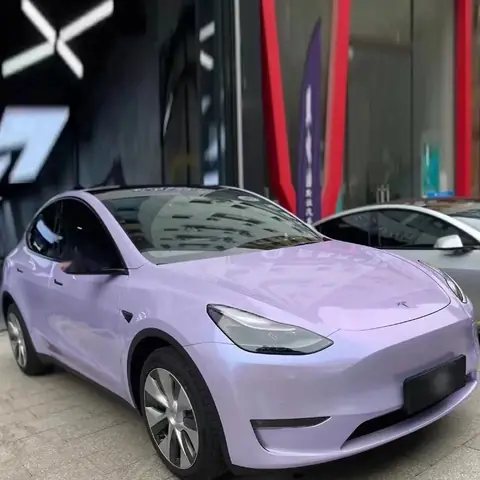 Super Gloss Twin Silver Purple PET Liner Wrap