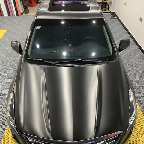 Black Steel Satin Brushed Aluminum Vinyl Wrap