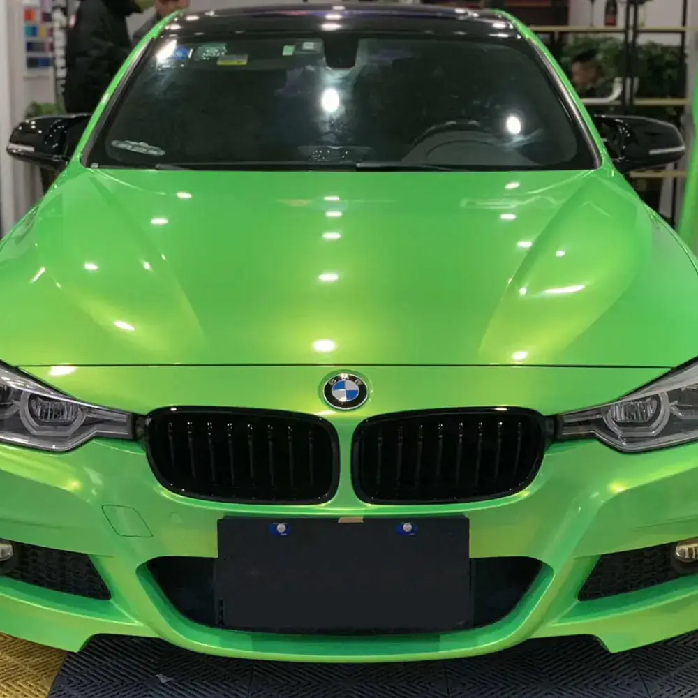 Apple Green Magic Gold Vinyl Wrap