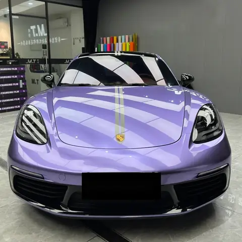 Gloss Violet Purple PET Liner Wrap
