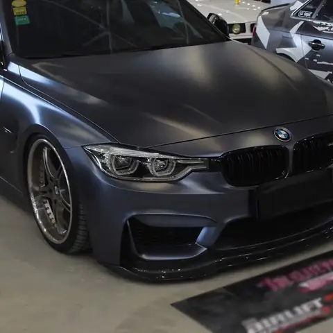 Storm Blue Satin Metallic Vinyl Wrap