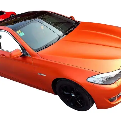 Matte Pearl Metallic Orange Vinyl Wrap