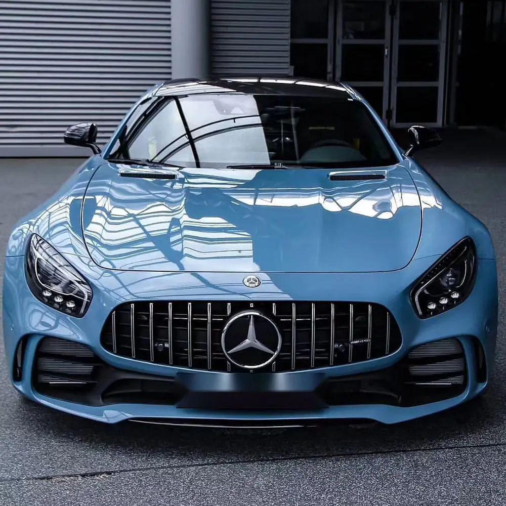 China Blue Super Gloss Crystal Vinyl Wrap