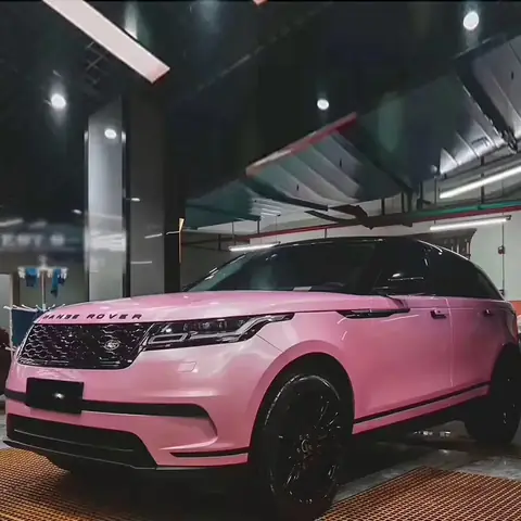 Cherry Pink Super Gloss Macaron Pearl Vinyl Wrap