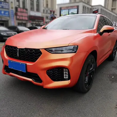 Gold Orange Matte Diamond Chameleon Vinyl Wrap