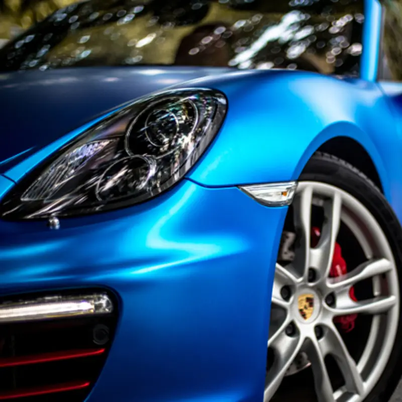Dark Blue Matte Metallic Vinyl Wrap