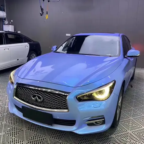 Blue Twin-Color Candy Gloss Metallic Vinyl Wrap