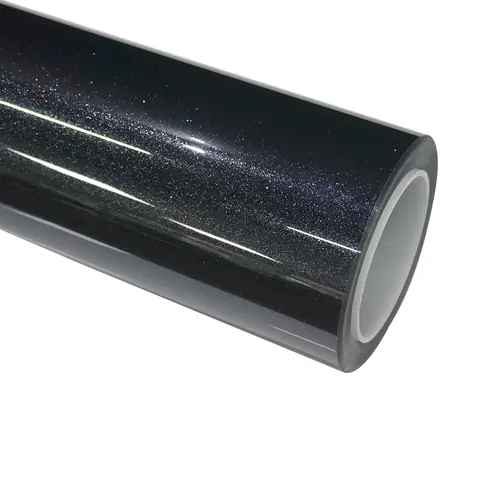 Black Gloss Diamond Sparkle Vinyl Wrap